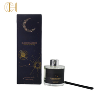 C&H Offre Spéciale – Diffuseur de Parfum d'Ambiance de Luxe en Verre avec Logo Personnalisé, Bâtonnets en Rotin, Coffret Cadeau – Vente en Gros pour la Décoration Intérieure