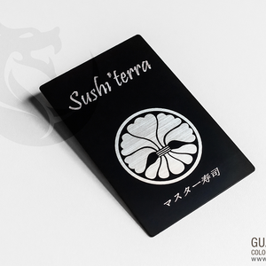 Tarjeta de Visita de Acero Inoxidable Negro de Alta Calidad, Personalizada con Corte Láser, Mini Etiqueta RFID/NFC T5577/1K EM4305, Impermeable, para Pagos - Product Image 2