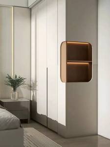 Armoire modulaire de luxe en mélamine, type <span class=keywords><strong>tablette</strong></span>, étagères ouvertes, meuble de chambre à coucher - Product Image 4