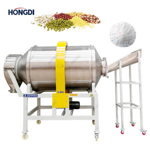 Mélangeur rotatif à tambour en acier inoxydable grande capacité avec moteur AC, trémie amovible et anneau d'engrenage pour le mélange de poudres et granulés - Product Image 2