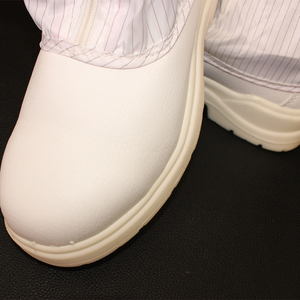 5MM Stripe Industrial White Anti-smash Anti-statique Sécurité Cylindre Bottes Atelier ESD Chaussons pour Cleanroom Steel Toe ESD Bottes - Product Image 6