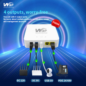 WGP Mini DC <span class=keywords><strong>UPS</strong></span> 5v 9v 12v POE 48V 30Wバックアップ電源POEミニアップWiFiルーターとスマートホーム用 - Product Image 2