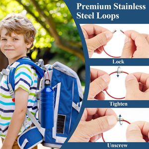 Portable Stainless Steel Wire <b>Key</b> <b>Ring</b> Durable Metal Wire Keychain <b>Key</b> Pendant Gift Item for Retail Store - Product Image 4