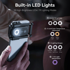 Lupa de microscopio digital de mano de alta definición Apexel 300X con luz LED/luz UV para evaluaciones de joyas y diamantes - Product Image 5