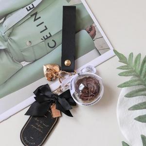 Llavero de Rosa Preservada de Gran Venta, Colgante Floral con Caja de Regalo Premium, Accesorios de Decoración para Bolsos de Moda con Bonificación Gratuita - Product Image 4