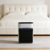 Penjernih Udara Desktop Cerdas untuk Rumah Tangga dengan Filter HEPA Sejati, Elektrik, Plastik, Dikendalikan Aplikasi, Efisiensi Tinggi untuk Kamar Tidur