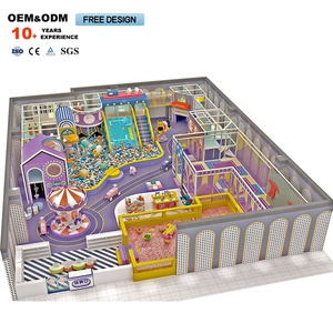 Dream Catch, Parque Infantil Interior de Madera para Niños, Laberinto de Juegos Suaves de 200 Metros Cuadrados en Colores Rosa Pastel - Product Image 6