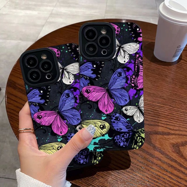 Color Butterfly Phone Cover for Samsung Galaxy A53 A54 A51 A52 A14 A33 A71 A72 A73 A50 A31 A34 M12 A21S A22 A23 A32 4G Cases