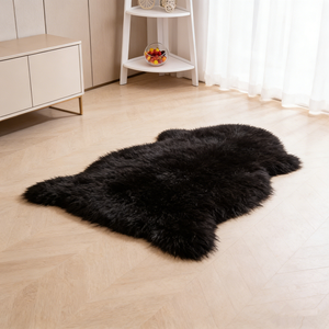 Alfombra de Piel de Oveja Genuina de Primera Calidad, Suave y Cómoda, para Decoración del Hogar, Sofá, Cama - Product Image 2