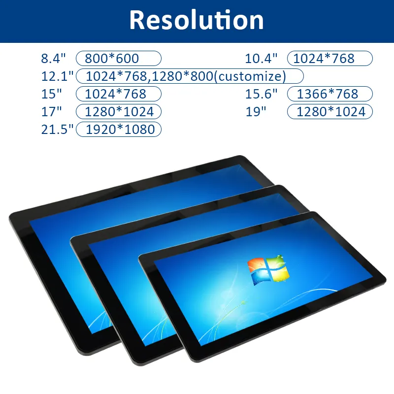 21.5 Inch Touchscreen Alles In Een Pc Ware Flat Embedded Muur Gemonteerde Industriële Computer Touchscreen Alles In Één Pc
