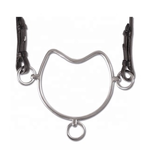 Korsteel คุณภาพสูง chiffney ม้านบิตพร้อมชิ้นส่วนหัวสแตนเลสตะวันตกของชาวดัตช์ที่ปิดปากบิตเงินเยอรมัน - Product Image 1