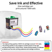 Mesin Printer Kuku Digital 3D Profesional Otomatis untuk Pembuatan Kuku, Mesin Pencetak Foto Digital, Mesin Printer Inkjet Kuku Digital