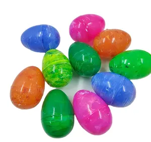 프로모션 키즈 파티 호의 서프라이즈 계란 장난감 플라스틱 부활절 축제 36PCS 마블링 빈 계란 캡슐