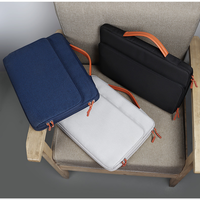 Sac pour ordinateur portable MKW4238 avec logo personnalisé, 15,6 pouces, housse avec poignée, sacs de voyage d'affaires, sacs portables pour ordinateur portable avec doublure en peluche