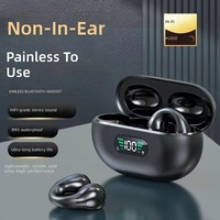 Nouveaux écouteurs sans fil X22 à clip d'oreille pour Bluetooth 5.3, son haute qualité, 3 heures d'autonomie, étanches IPX5, suppression du bruit IA