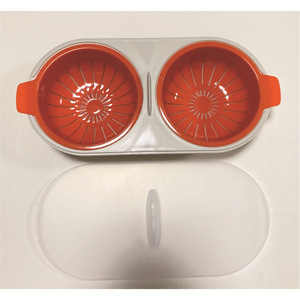 เครื่องต้มไข่ไมโครเวฟเครื่องต้มไข่แบบคู่ใช้งานง่ายหม้อต้มไข่สปริงร้อนเครื่องมือทำอาหารในครัว - Product Image 3