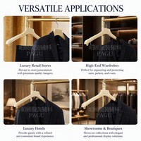 Cintres floqués en velours de luxe beiges antidérapants en plastique écologique pour robes de mariée, personnalisables avec logo, pour magasins de robes de mariée (OEM)