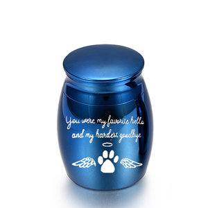 Urna di cremazione, ali d'angelo della zampa di cane, incise memorie delle ceneri: tu eri il mio ciao Faourite e il mio addio più a mano- - Product Image 5