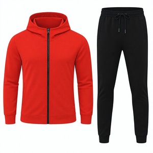 Ensemble de survêtement pour homme avec veste zippée à capuche et pantalon de jogging, 2 pièces, vêtements de sport décontractés, vente en gros - Product Image 1