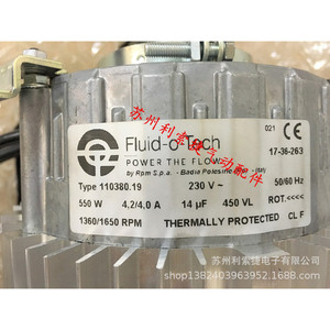 มอเตอร์สองเฟส Fluid-O-Tech 110380.19 กำลัง 550 วัตต์ ปั๊มแรงดัน 1 แรงม้า ขนาดท่อปล่อย 1/2 นิ้ว - Product Image 3