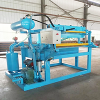 Machine semi-automatique pour la fabrication de barquettes à œufs de petite taille pour usage agricole, 1000 pièces/heure, machine à emballer en pulpe moulée à partir de papier recyclé