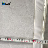 Panel de Techo de PVC Rectangular para el Hogar, Resistente al Fuego, Decorativo, Paneles de Techo Suspendido, Plástico 2X4, Decoración de Interiores