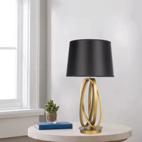 Lampe de table LED de luxe en métal doré, design moderne, pour salon, bureau, lecture, décoration de librairie, style hôtelier et résidentiel, par TOGETHER
