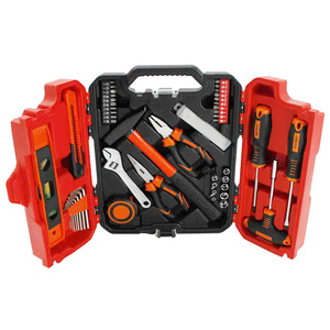 Ensemble d'outils ménagers de 57 pièces avec tournevis, clés, pinces, marteau pour réparations domestiques et projets de bricolage - Product Image 1