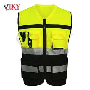 Chaleco reflectante de trabajo, chaqueta de seguridad polar de alta calidad, construcción, alta visibilidad, venta al por mayor - Product Image 2