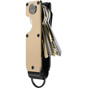 Portachiavi in Lega di Alluminio Nero Leggero e Portatile con Clip Metallica per Conservare le Chiavi - Product Image 2
