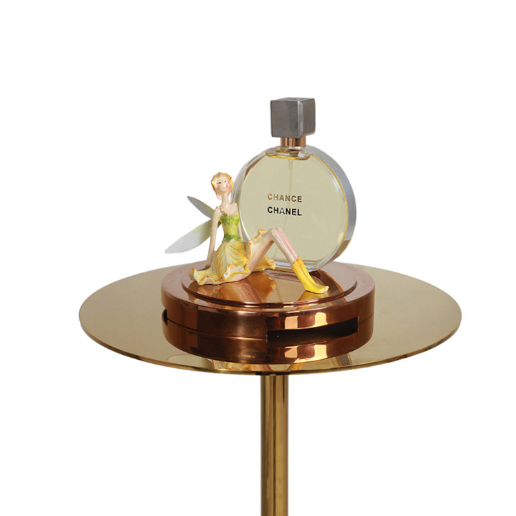 Apache Stainless Steel Golden Luxury Display Riser Counter Stands Shoe Bag Store Window Pedestal Showcases — view 4