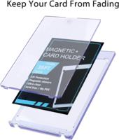 Étui magnétique pour cartes de sport (football, baseball, basketball) avec protection UV, ouverture simple, compatible avec les cartes de 35 à 360 points