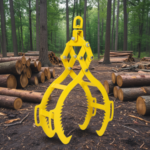 Pince de levage robuste à 4 griffes de 28 pouces en acier massif pour la manipulation du bois - Product Image 2