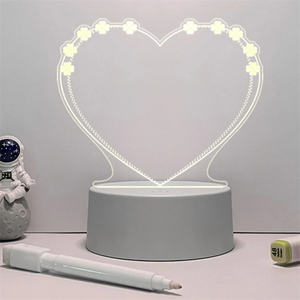 Tableau d'affichage 3D avec marqueurs effaçables Tableau lumineux réinscriptible pour bureau enfants chambre <span class=keywords><strong>sommeil</strong></span> Led veilleuse décor de chambre - Product Image 4