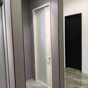 Porte battante manuelle ultra-fine <span class=keywords><strong>RG45</strong></span> étanche en alliage d'aluminium moderne sans rupture thermique pour cuisine, salle de bain et bureau - Product Image 1