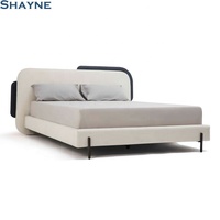 KT Shayne China ODM Furniture Factory : Lit double en tissu de style italien antique avec rangement, personnalisable