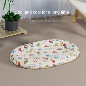 Alfombra Refrescante de Gel para Mascotas, Ecológica, con Sensación de Frescura, Diseño Floral, Hecha de Seda, <span class=keywords><strong>PVC</strong></span> y Fibra de Lana, Ideal para el Verano - Product Image 2