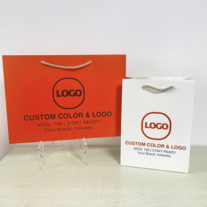 Bolsa de Papel Kraft Marrón Impresa Personalizada, 100% Reciclable, con Asa, para Supermercado, Panadería, Ropa, Empaque de Flores - Product Image 5