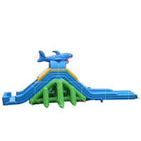 Glissière d'eau gonflable commerciale de requin pour le château gonflable de Waterslide d'adultes pour la piscine en vente