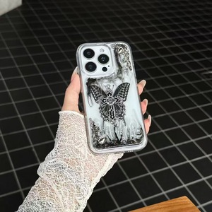 NUOVA Custodia per Telefono di Lusso Stile Punk Gotico con Farfalla e Croce per <span class=keywords><strong>iPhone</strong></span> 16 <span class=keywords><strong>Pro</strong></span> <span class=keywords><strong>Max</strong></span> 15 14 13 12 <span class=keywords><strong>11</strong></span>, <span class=keywords><strong>Cover</strong></span> <span class=keywords><strong>Nera</strong></span> in Resina Epossidica Effetto Acquerello - Product Image 5