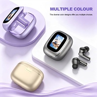 Écouteurs sans fil YXG-24 à écran tactile LED couleur de 1,47 pouce, personnalisables rapidement, de type créatif, avec suppression du bruit, pour 5.4 JL