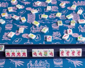 Tapis de Mahjong Pliable en Caoutchouc à Motif Floral, Antidérapant, Réduction du Bruit, Durable, Écologique, pour <span class=keywords><strong>Poker</strong></span>, <span class=keywords><strong>Casino</strong></span> Moderne et Luxueux - Product Image 3