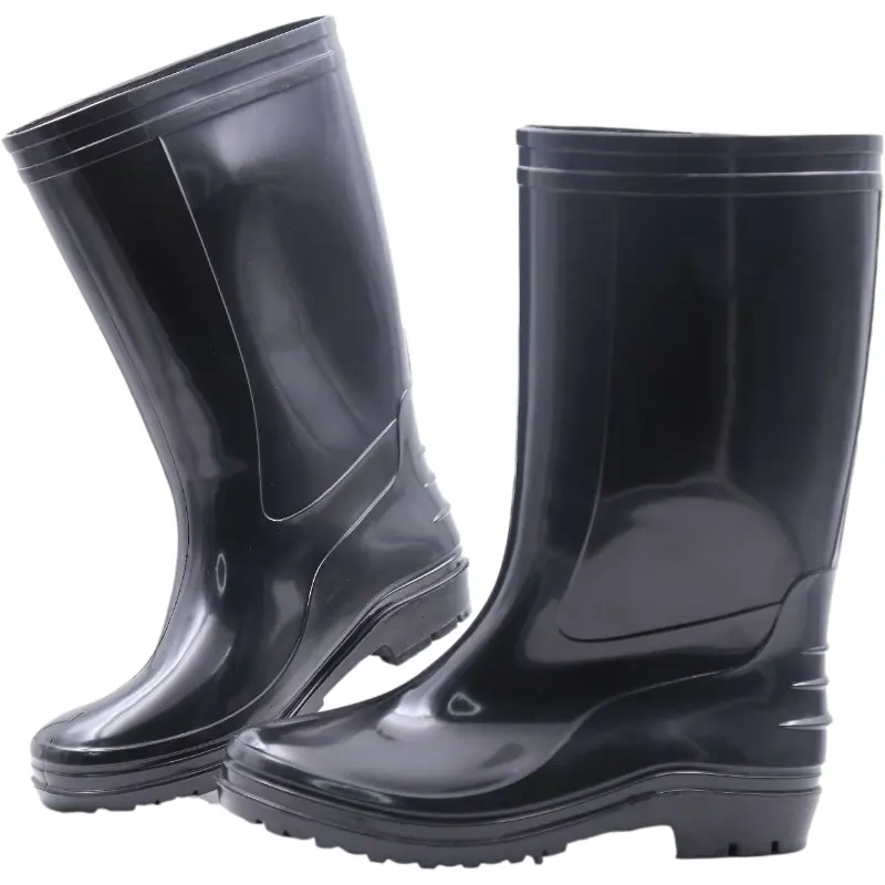 Zapatos de bota de Pvc hombres para agua para las mujeres temporada Woman_Rain_Boots Botas de lluvia