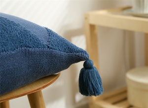 Housse de <span class=keywords><strong>coussin</strong></span> élastique touffetée 45 x 45 et 50 x 50 cm, douce, confortable, respirante, décorative, tricotée - Product Image 5