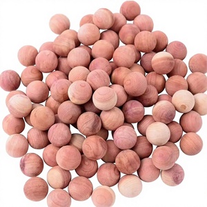Bolas de Madera de Cedro Pulida Ecológicas Estilo Arte Folclórico, Bloques Pequeños con Aroma Fresco para Cajones de Armario, Almacenamiento de Ropa y Manualidades - Product Image 3