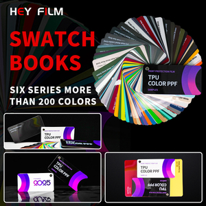 HEY FILM Fabricante de películas para automóviles 400 + Colores Anti Scratch Anti Yellowing Serie de metal de alto brillo Película de protección de pintura para automóviles PPF - Product Image 3