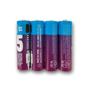 Logo Custom OEM 1300mAh Micro Type-C USB Oplaadbare AA Lithium Batterijen 1.5V Consumentenelektronica 1200 cycli 2 jaar garantie - Product Image 4