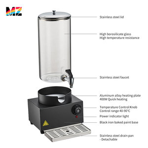 Seau en <span class=keywords><strong>verre</strong></span> 7L/14L Chauffage électrique Jus Café Lait <span class=keywords><strong>Distributeur</strong></span> de boissons pour Buffet Utilisation pour la distribution de boissons - Product Image 4