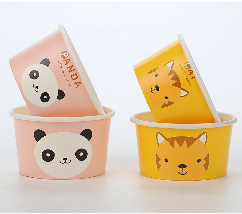 Food Grade Disposable Packaging Ice Cream Paper Cup Custom Printed 3oz ...