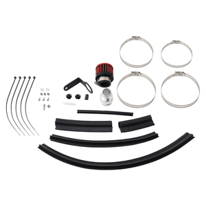Système d'admission d'air froid haute performance pour Audi A6 A6 Quattro A7 3.0T suralimentée 2012-2018, tuyau en aluminium AIM098-BK-RD - Product Image 2